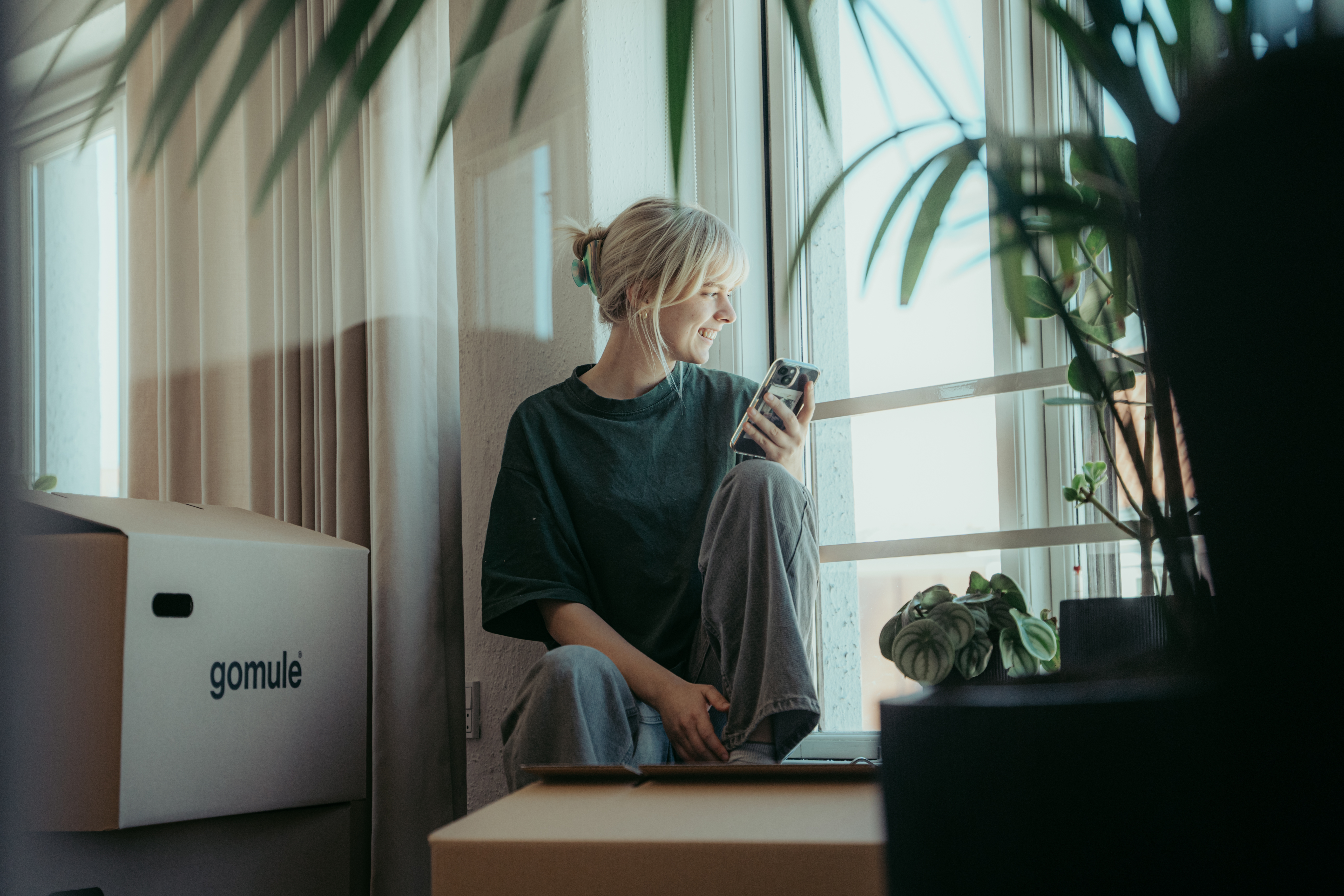 Image of girl holding phone